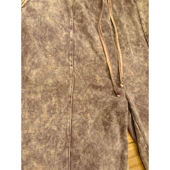 Zenana Acid Wash Comfy Pants With Pockets - Picture 2 of 6